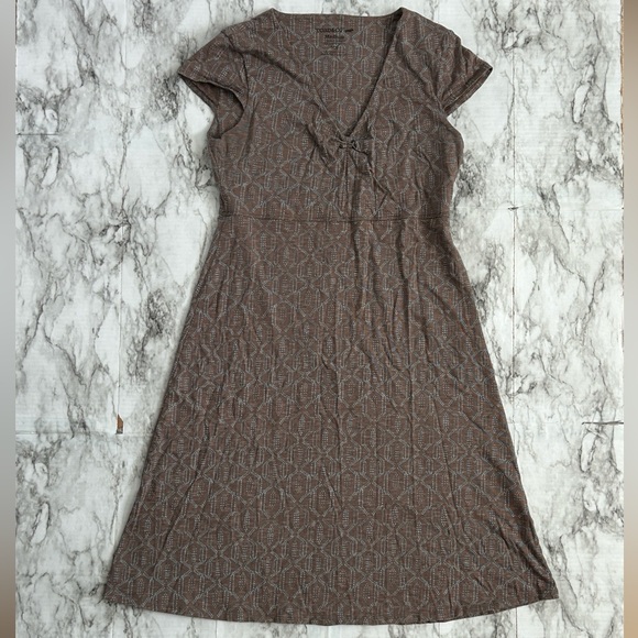 Toad&Co | women’s size medium Rosemarie Dress Cocoa Quito line organic cotton - Picture 2 of 8